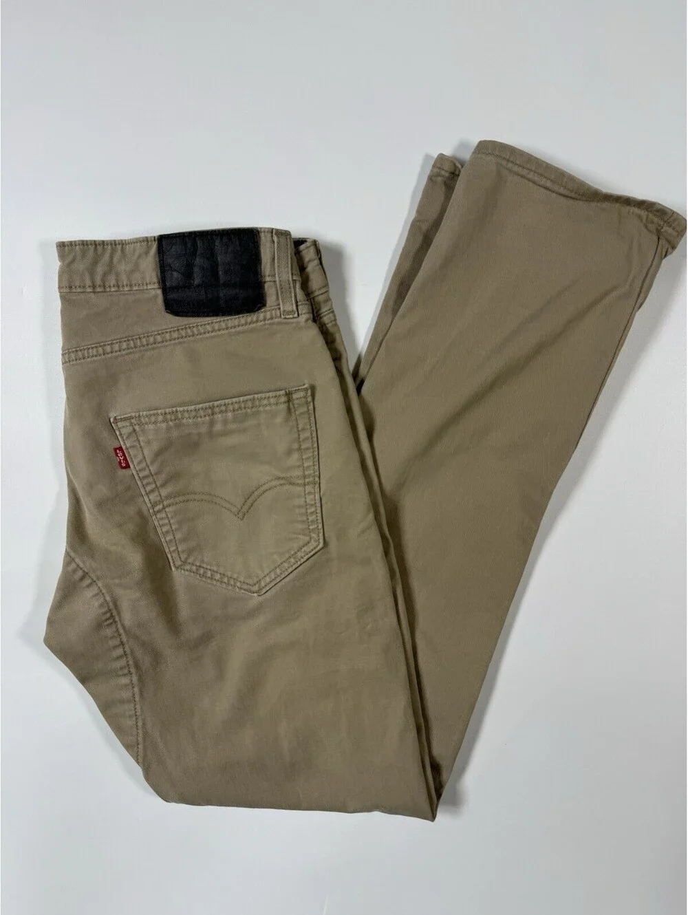 Levi’s 511 Slim Fit Men’s 33x34 (Fits 32x33) Khaki Tan Stretch Jeans Pants